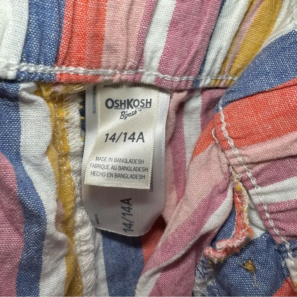 OshKosh B'gosh Colorful Striped High Waist Shorts